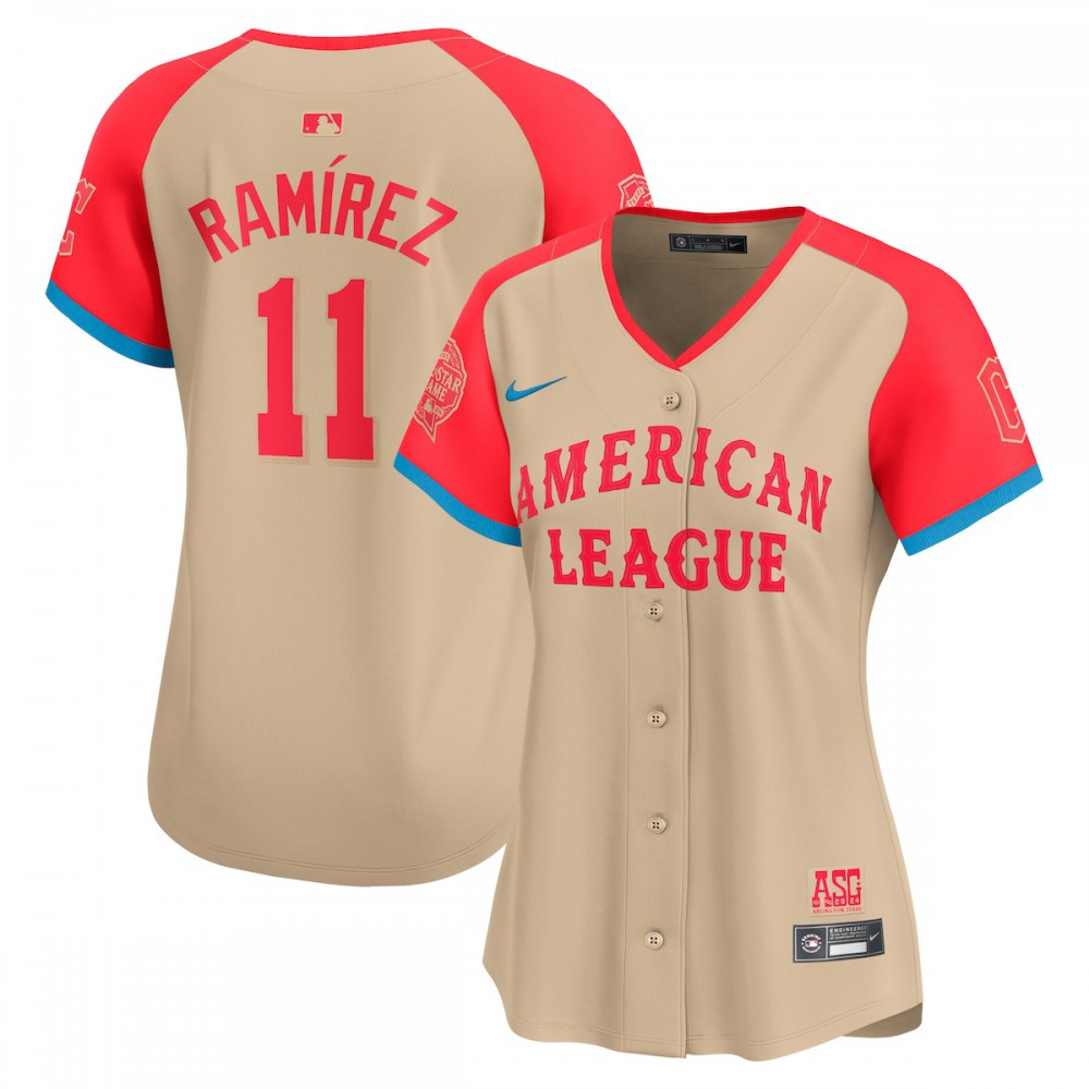 Jose Ramirez American League Women's 2024 MLB All-Star Game Limited Player Jersey - Cream-Pro Kit Vault | Brand New 26/27 Sports Jerseys